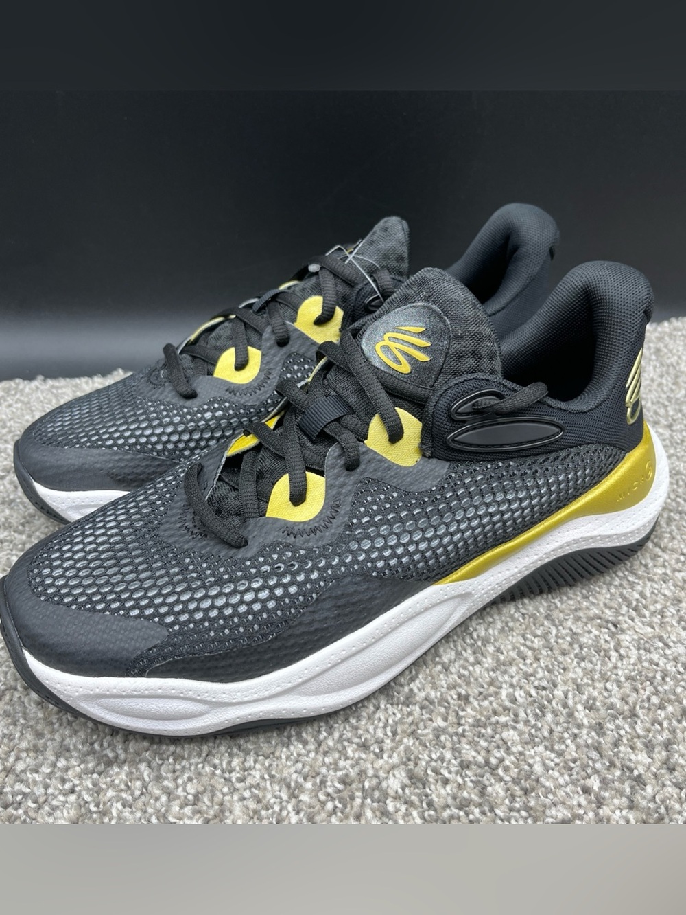 Curry Splash 24 AP 'Black Gold' basketball shoes Men’s Size 9 New Mesh